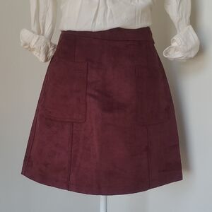 NWOT Old Navy Burgundy A-Line Mini Skirt